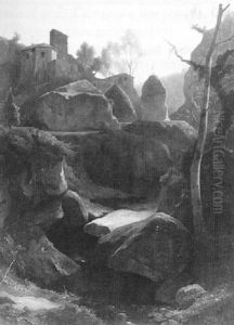 Gehoft Bei Olevano by Wilhelm Klose