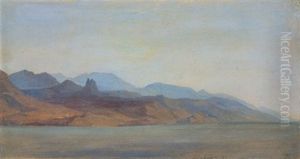 Calabrien, Die Kuste Vom Meer Aus Gesehen