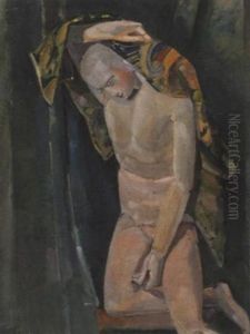 Stoffpuppe Auf Dem Klotz by Erich Klossowski