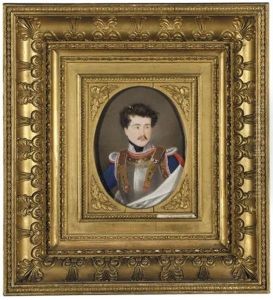 Portrait Of An Officer (portrat Eines Offiziers) by Caspar Gerhard Klotz