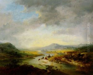 Jagende Nymphen Im Walde