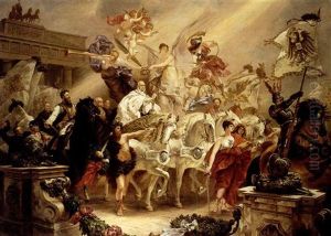 Triumph, A Celebration Of Victory In The Franco-prussian War by Carl Gustav Hermann Kluge