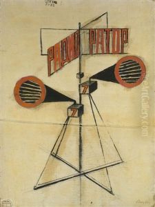 Radio Orator by Gustav Gustavovich Klutsis