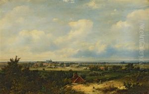 Extensive Landscape With A Church In The Distance