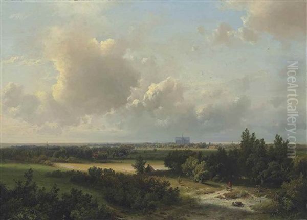Gezigt In De Omstreken Van Haarlem: A Panoramic View Of Haarlem - view 1