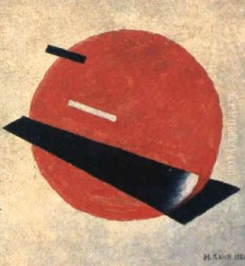 Composition With A Red Circle And A Black Wedge by Ivan Vasilievich Klyun