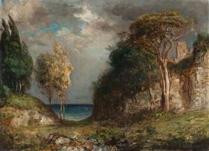 Italienische Landschaft by Ferdinand Knab