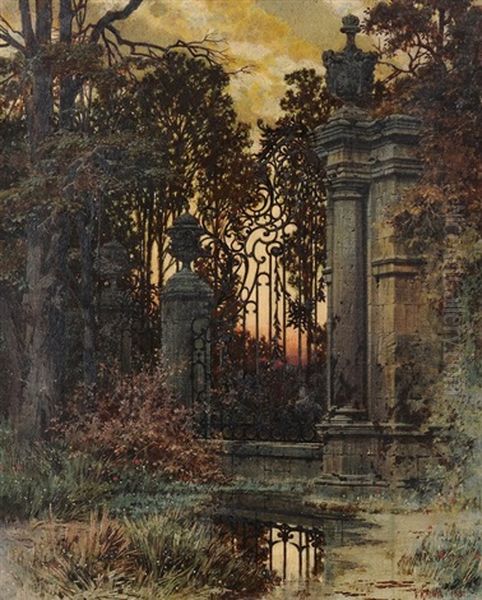 Abendstimmung Vor Dem Park - view 1