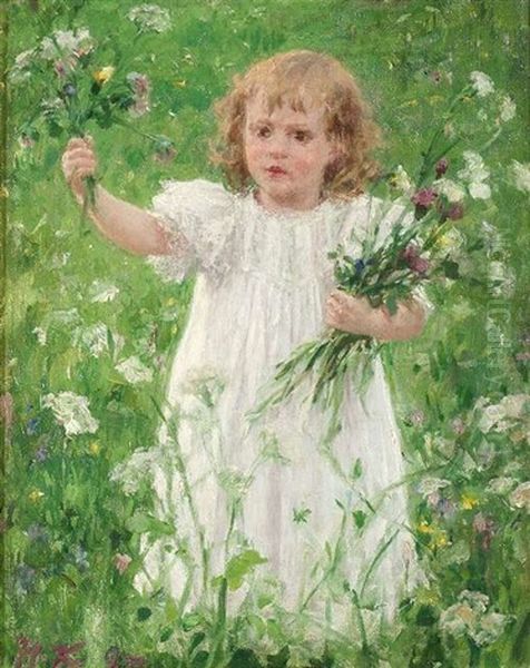Erwin Knackfus Im Alter Von Drei Jahren In Einer Blumenwiese - view 1