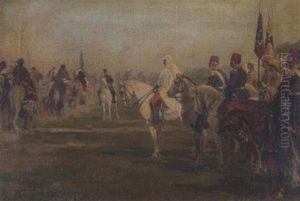 Beduinen-vorbeimarsch Vor Dem Deutschen Kaiser Beduinen-vorbeimarsch Vor Dem Deutschen Kaiser