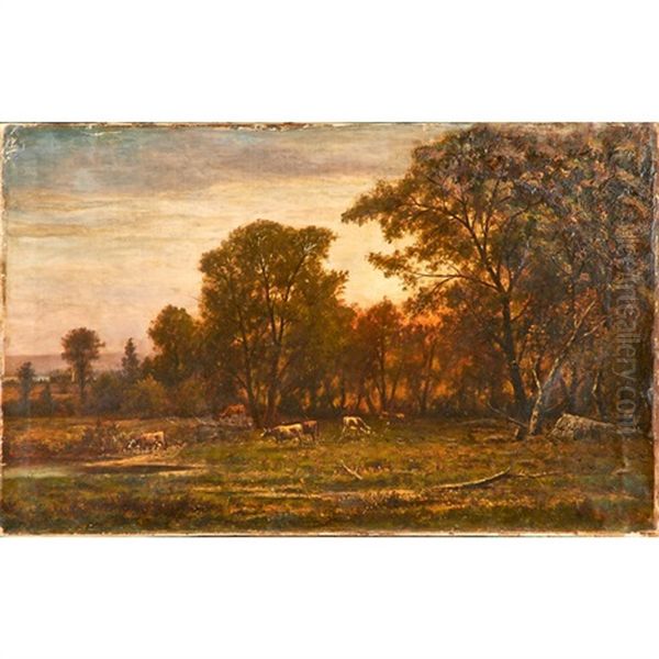Landscape Grazing Cattle - view 1