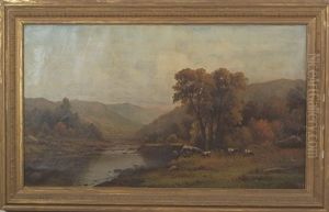 Landscape With Grazing Cattle Landscape With Grazing Cattle