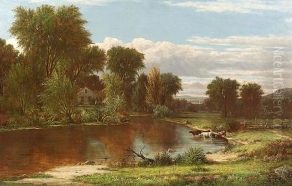 The River's Edge, Cattle Watering - view 1