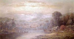 Hudson River Valley Landscape by Charles Wilson Knapp