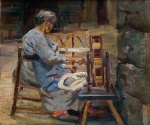 Donna All'arcolaio by Leonardo Bazzaro