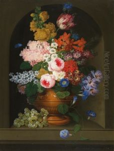 Large Still Life With Vetch by Johann Knapp