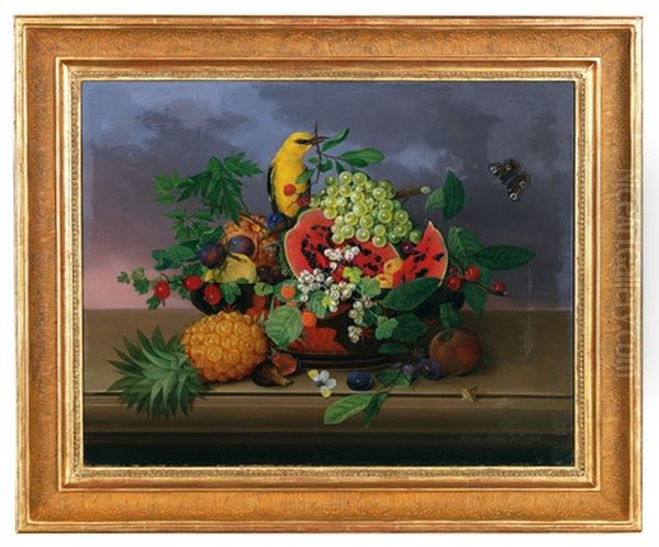 Still Life With Pineapple In A Greek Bowl - view 1