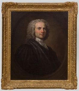 Portrait Of The Reverend John Lipton Of Tauton In Academic Robes