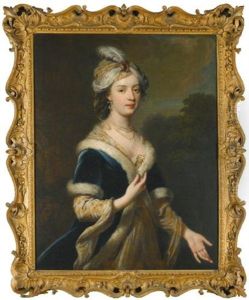 Portrait Of Lady Elizabeth Howard (1701-1739), Eldest Daughter Of Charles Howard, 3rd Earl Of Carlisle, In Turkish Costume by George Knapton