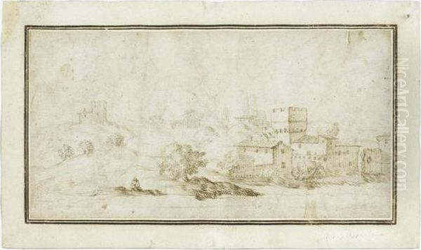 Landscape With Fishermen And Farmsteads. - view 1