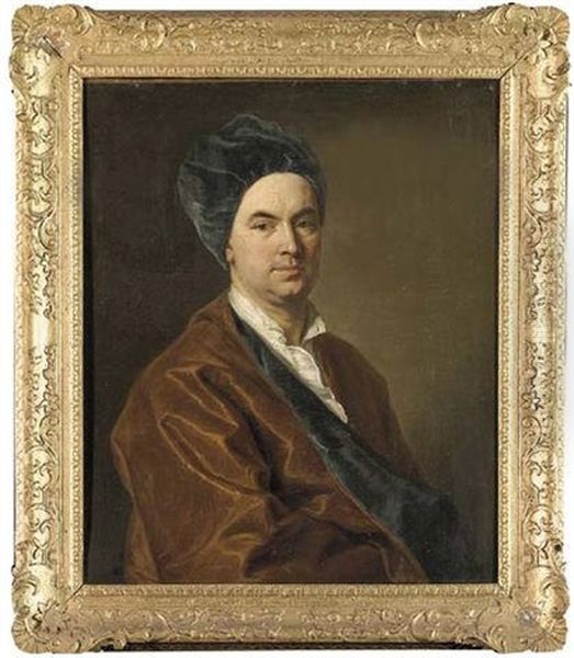 Portrait Of A Gentleman In A Brown-lined Gown And Blue Velvet Cap - view 1