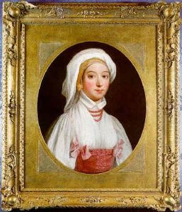 Portrait Of A Lady Wearing Turkish Dress