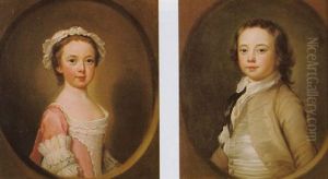Portrait Of A Girl Long Bust Lenght Wearing A Pink Dress