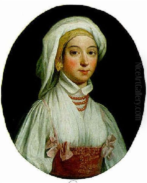 Portrait Of A Lady Wearing Turkish Dress - view 1