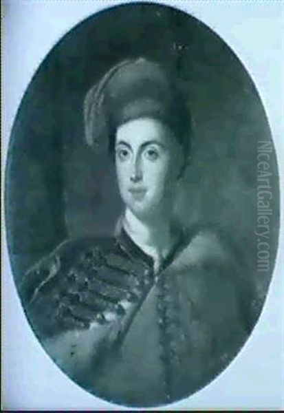 Portrait Of A Hussar, Bust Length In Uniform - view 1