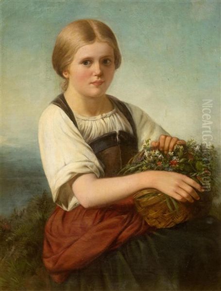 Flower Girl In A Broad Landscape - view 1