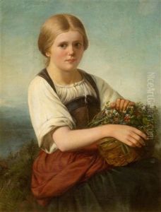 Flower Girl In A Broad Landscape Flower Girl In A Broad Landscape