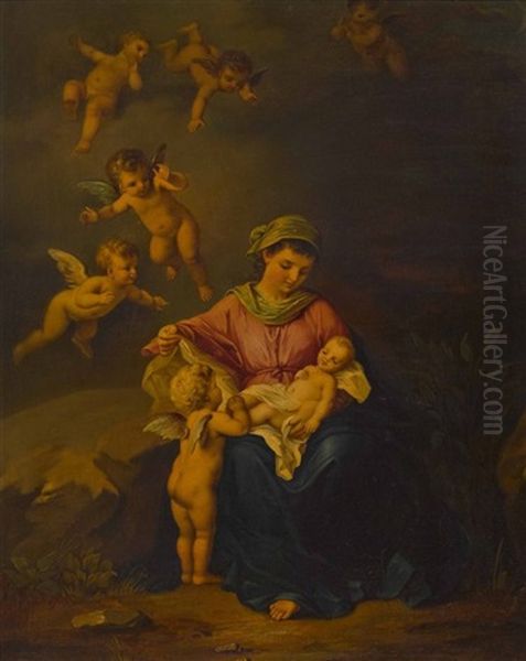 Madonna Mit Kind Und Putten - view 1