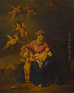 Madonna Mit Kind Und Putten