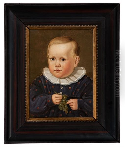 Portrait Of A Boy With Grapes - view 1