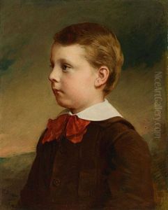 Knabenportrait by Ludwig Knaus