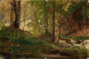 Pejzaz Lesny by Ludwig Knaus