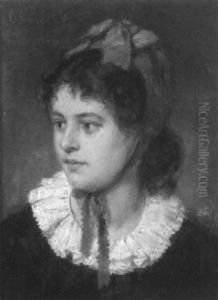 Young Woman In A Crimson Hat