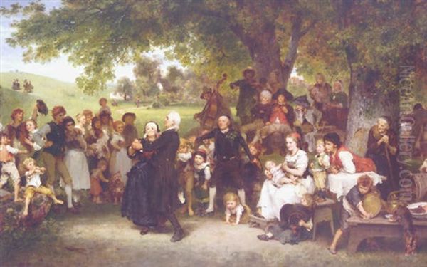 The Golden Wedding by Ludwig Knaus