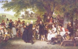 The Golden Wedding by Ludwig Knaus
