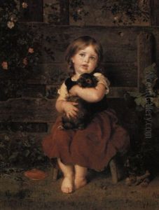 Die Tierfreundin by Ludwig Knaus