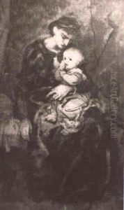 Mutter Und Kind by Ludwig Knaus
