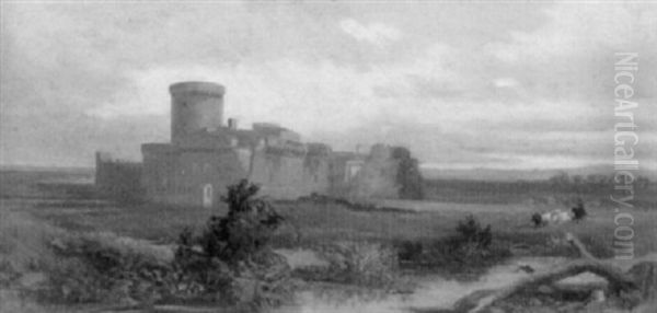 Altes Kastell In Der Romischen Campagna - view 1