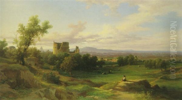Campagnalandschaft Mit Blick Auf Rom - view 1
