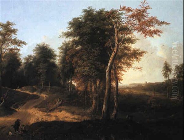 Waldlandschaft Mit Jager Und Bettler - view 1