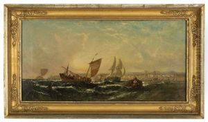 A Summer's Morning Off Dundee, Scotland by William Adolphus Knell