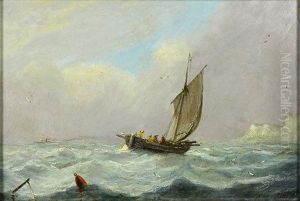 Fishing Off The Coast Of Dover by William Adolphus Knell
