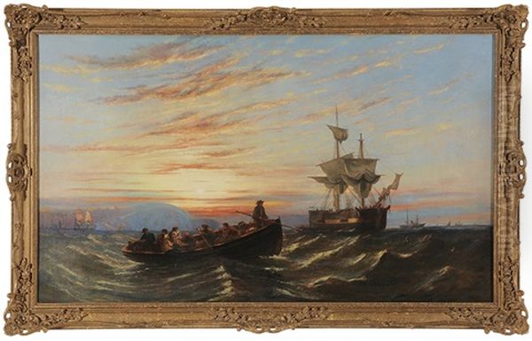Rowing Out To The Ship - view 1