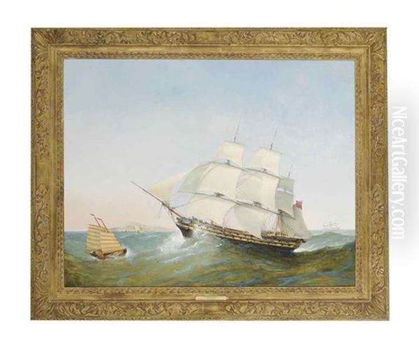 The East Indiaman Exeter Making For The Ladrone Islands, China - view 1