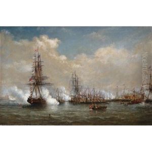 The Arrival Of The Princess Alexandra Off Gravesend by William Adolphus Knell