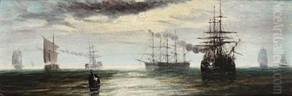 Crimean Transports Arriving At Spithead - view 1